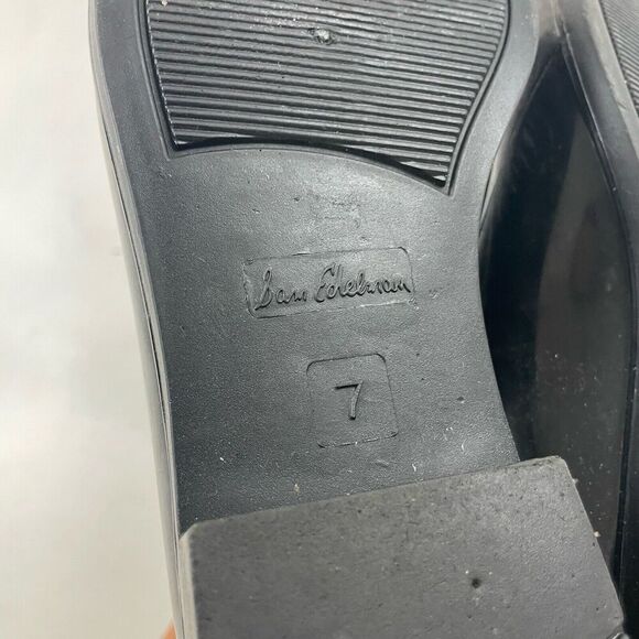 Sam Edelman Tinsley Black Rubber Rain Boots Women’s Size 7 Pull On Ankle Bootie - Picture 7 of 8